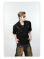 【24s May.】Metal Belt Design Lapel T-shirt