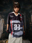 Number Print Contrast Jersey Tee