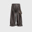 Mesh Panel Stripe Wide Trousers