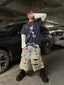 【25s Jun.】Double Waistband Dirty Wash Distressed Denim Shorts