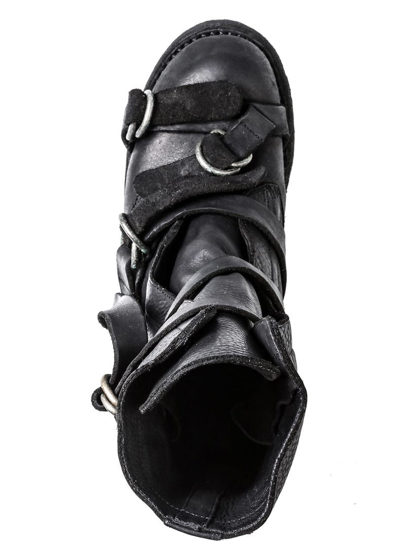 Dark Eetro Distressed Lace-up Martin Boots