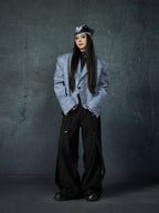 【25s Mar.】Deconstructed Patchwork Ribbon Trousers