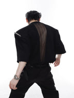 【25s Apr.】Shoulder Pad Multi-zip T-shirt