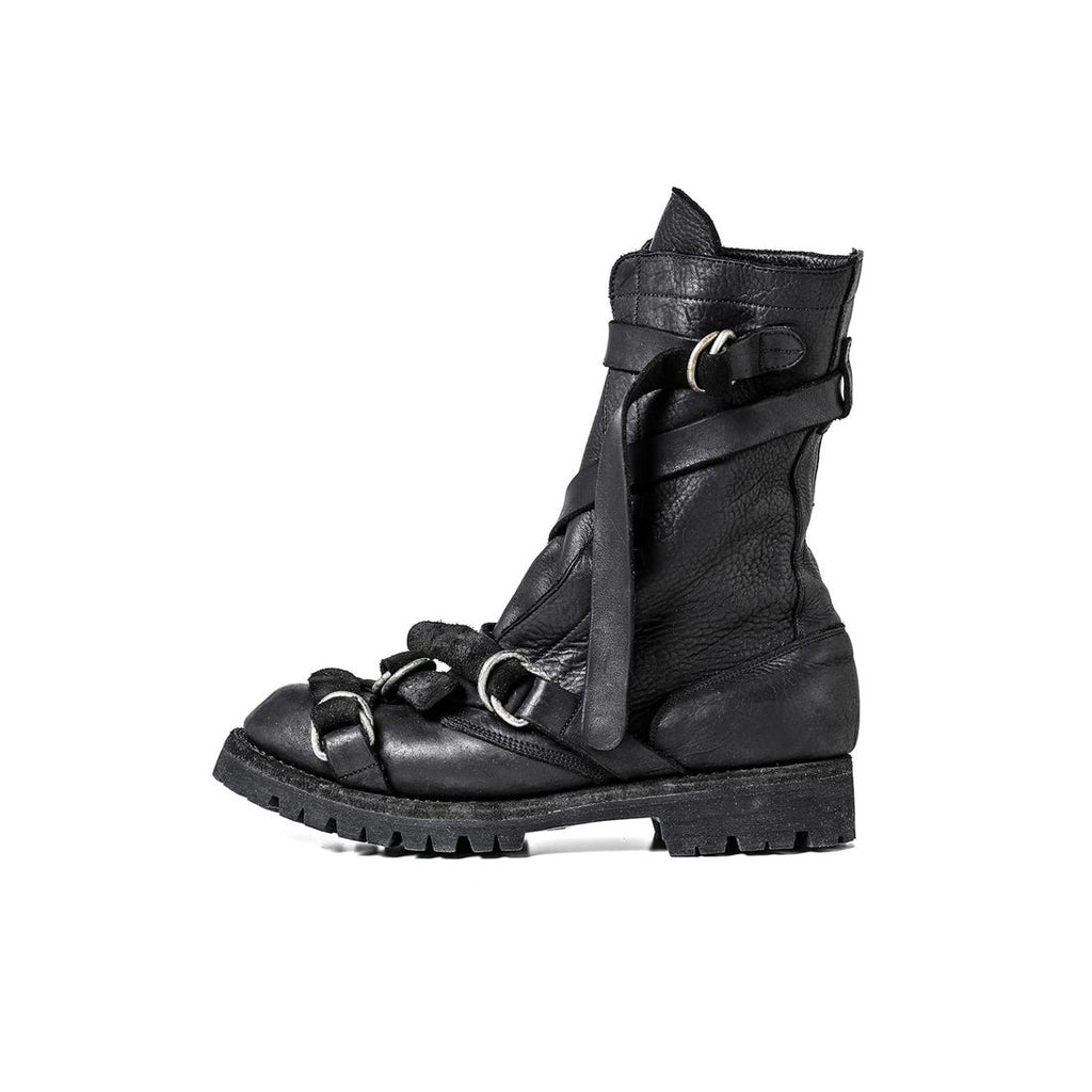 Dark Eetro Distressed Lace-up Martin Boots