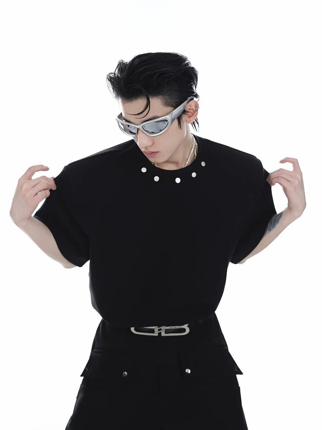 【23s Mar.】Small Round Neck padded Shirt Hover Image