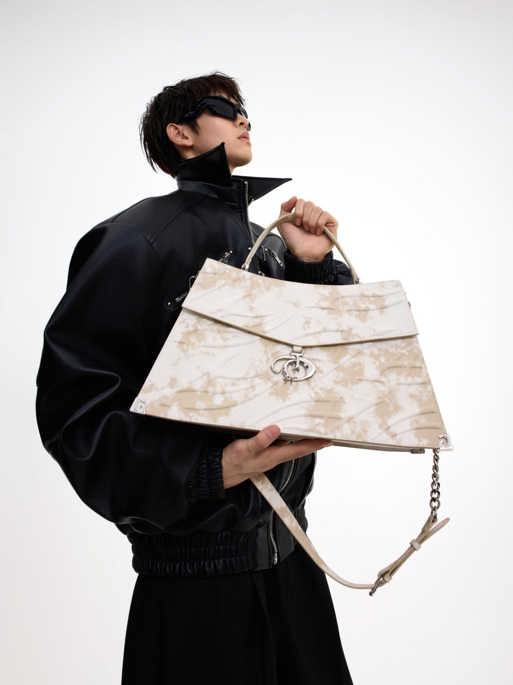 3D Relief Light Luxury Handbag Crossbody Bag