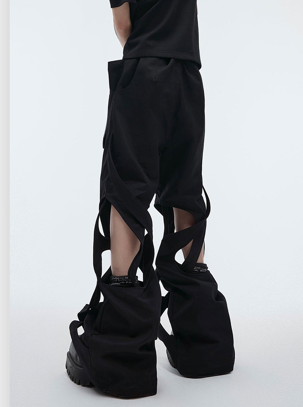 【25s Jul.】Trend Pioneer Hollow Wrap Casual Pants