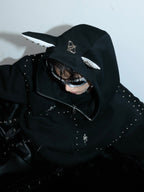 【25s Feb.】Rivet Stitching Doberman Hooded Couple Jacket