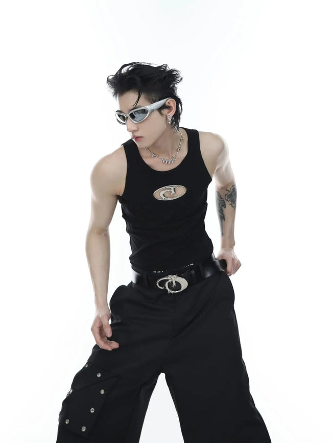 【23s May.】Cut-out Design Vest Main Image