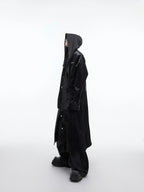 【23s September.】Shawl Hooded Long Streamer Shirt