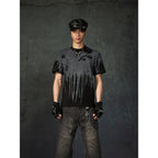 【25s Mar.】High Street Distressed Printed Elastic T-Shirt