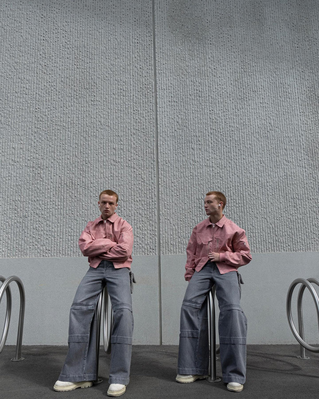 【23s August】Gradient Shoulder Pad Jacket