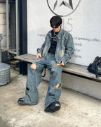 【25s Mar.】 Trendy Cutout Jeans