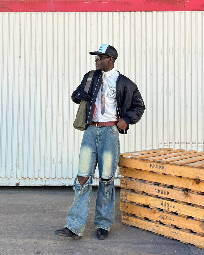 【23s May.】Vintage Jeans with Belt Main Image