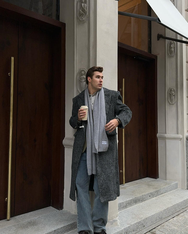 【23s October.】Oversized Shoulder-padded Wool Coat Main Image
