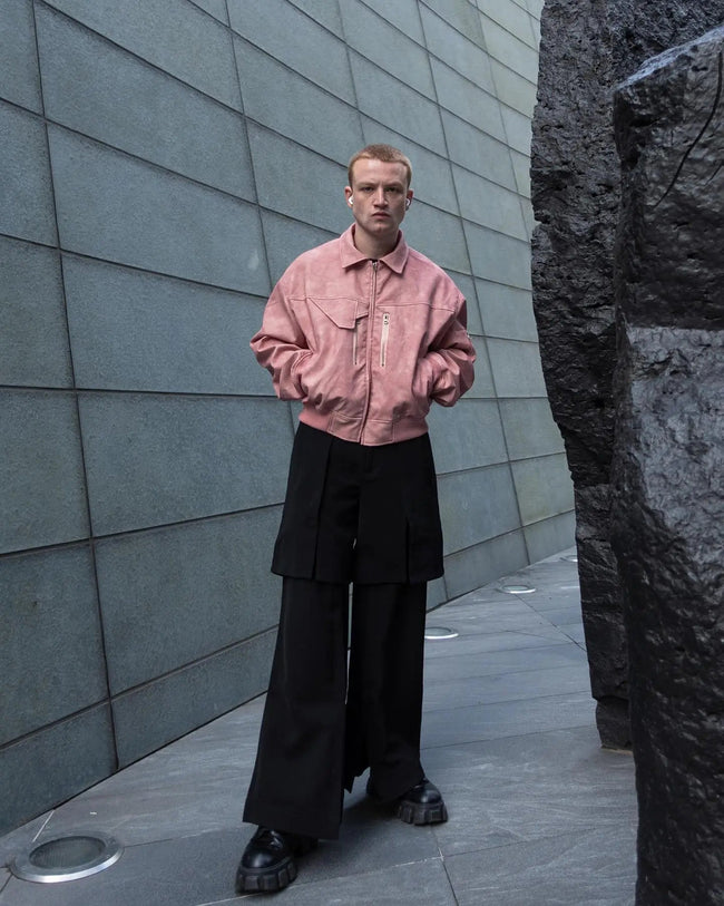 【23s August】Gradient Shoulder Pad Jacket Main Image