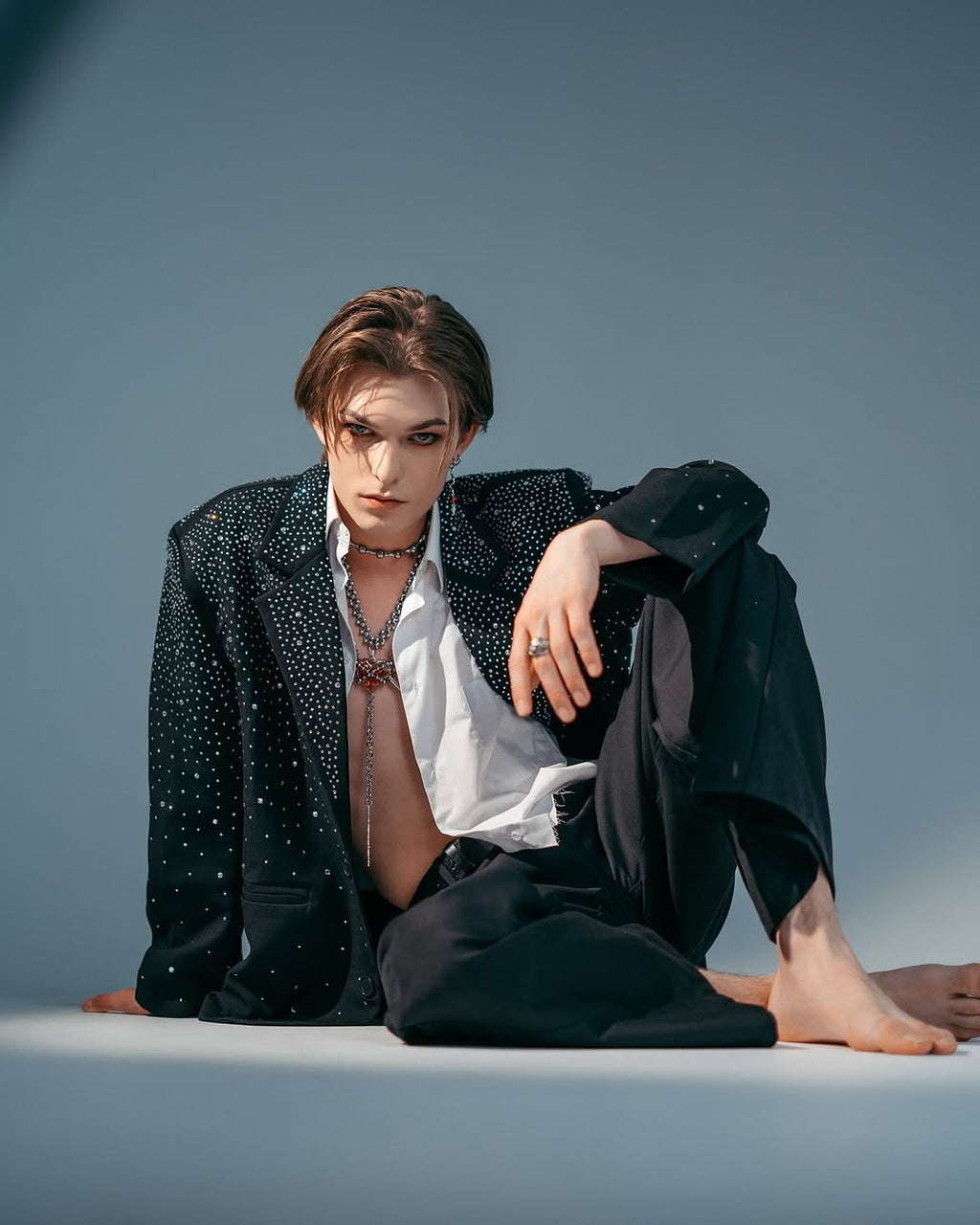 【25s Jul.】Rhinestone Design Suit Jacket
