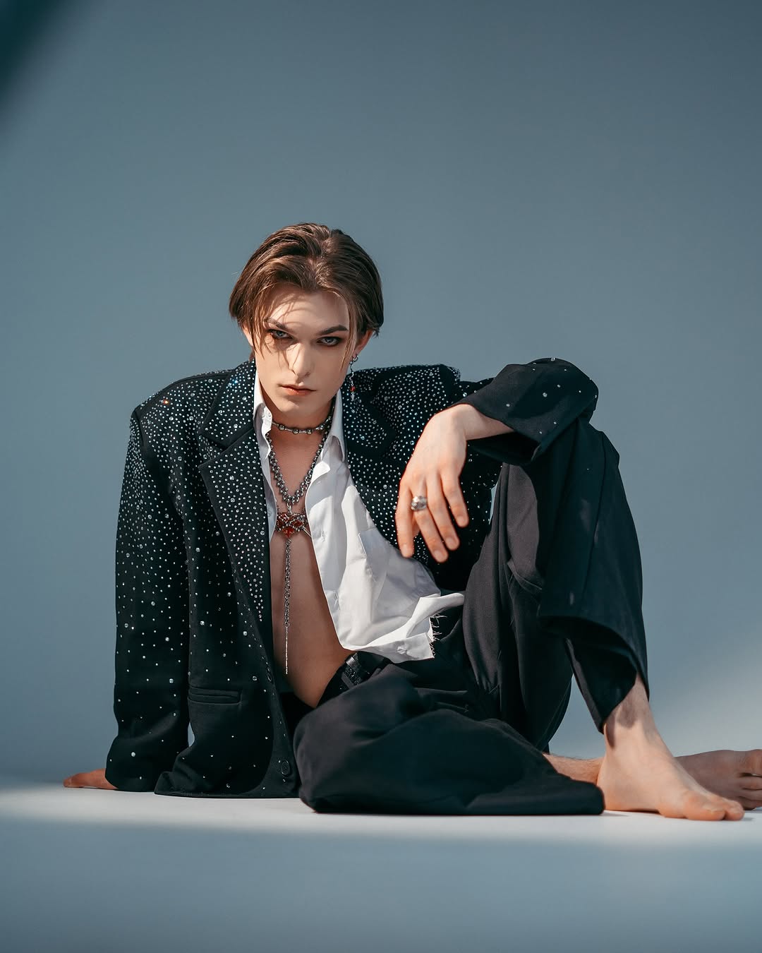 【25s Jul.】Rhinestone Design Suit Jacket