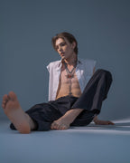 【23s November.】Deconstructed Split Pleated Baggy Trousers