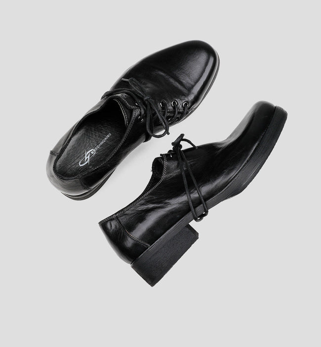 Deconstructed Lace-Up Derby Shoes Main Image