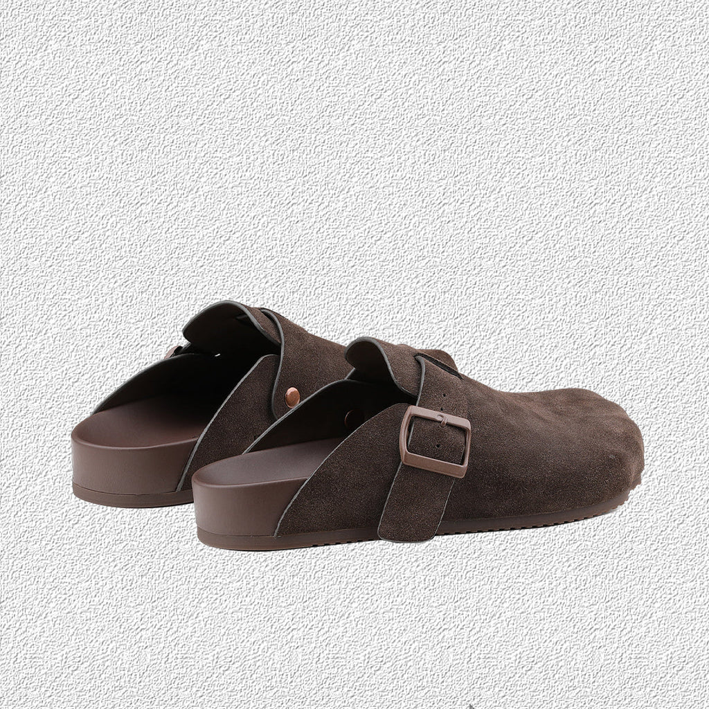 Thick-Soled Lazy Mules Slip-on Toe Slippers