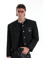 【24s Oct.】Chanel Style Shiny Texture Light Luxury Jacket