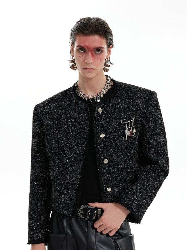 【24s Oct.】Chanel Style Shiny Texture Light Luxury Jacket Main Image