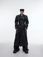 【25s Sep.】Deconstructed Silhouette PU Leather Coat