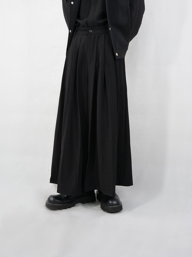 【24s Sep.】Loose Pleated Wide Pants Hover Image