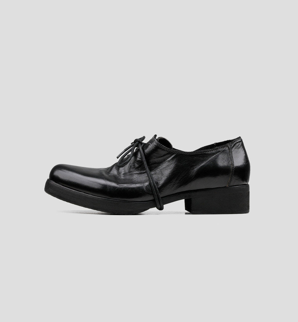 Deconstructed Lace-Up Derby Shoes