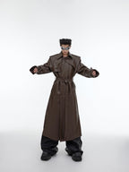 【25s Sep.】Deconstructed Silhouette PU Leather Coat