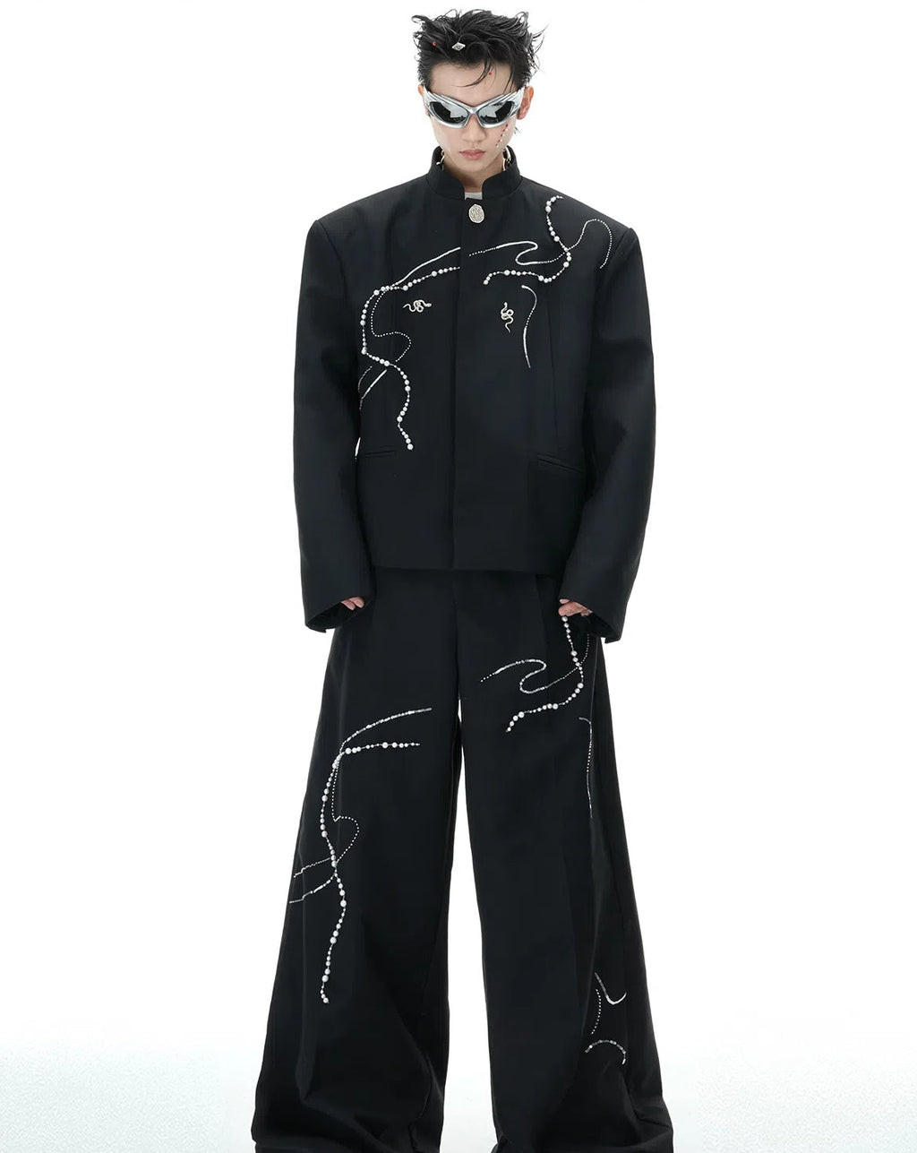 【25s Feb.】Snake Simple Suit / Loose Wide Leg Trousers