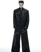 【25s Feb.】Snake Simple Suit / Loose Wide Leg Trousers