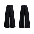 【25s Aug.】Liquid Glossy Flowy Straight-Leg Trousers