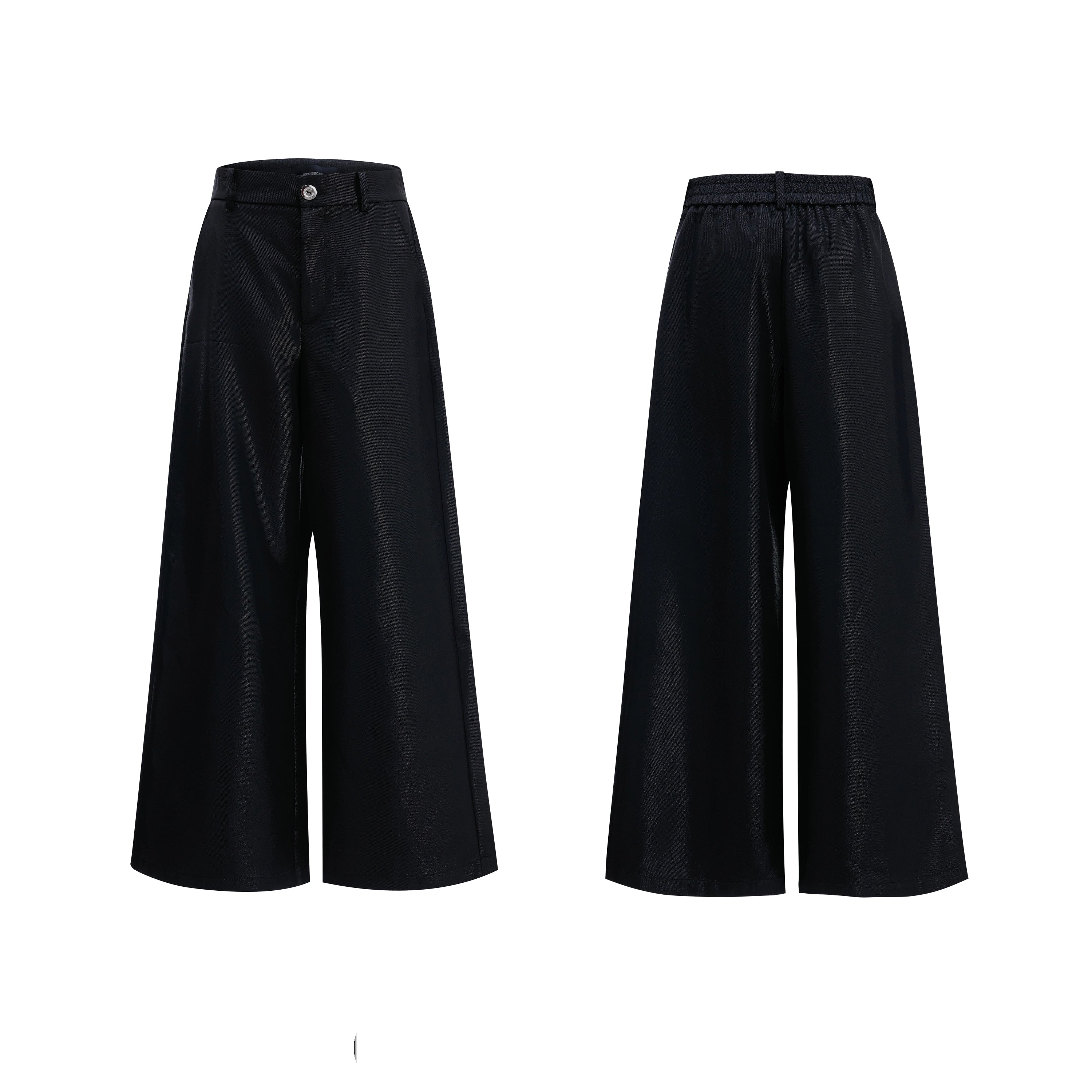 【25s Aug.】Liquid Glossy Flowy Straight-Leg Trousers
