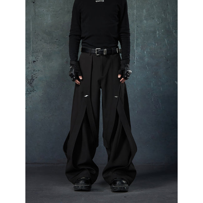 【25s Mar.】Deconstructed Patchwork Ribbon Trousers Main Image