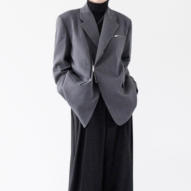 【25s Feb.】Korean Style Casual Trendy Zipper Suit Jacket Hover Image