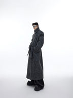 【23s November.】Double Layer Thickened Strappy Woolen Coat