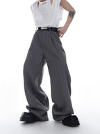 【25s Mar.】Loose-fitting Twill Trousers
