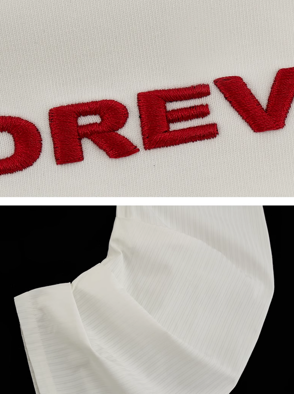 Lantern sleeve white shirt and bra
