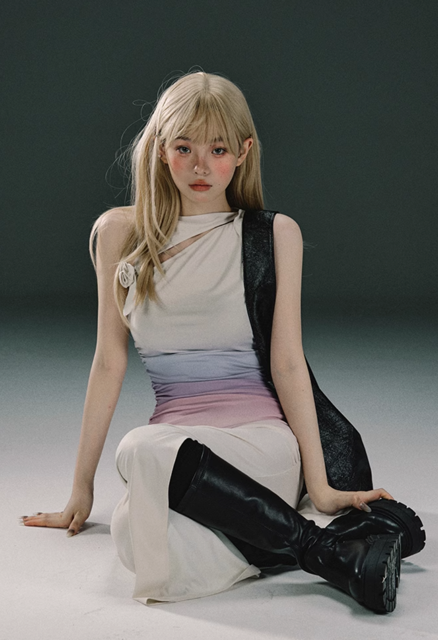 Colored neon slim dress