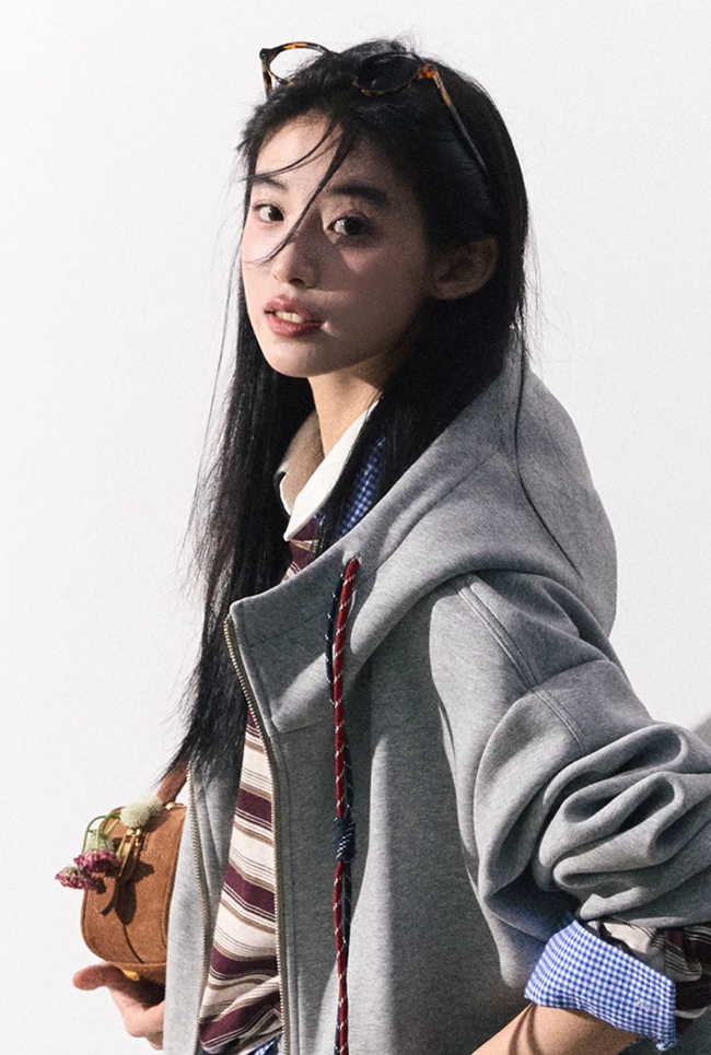 Miu-Inspired Baseball Jacket Skirt Set Main Image