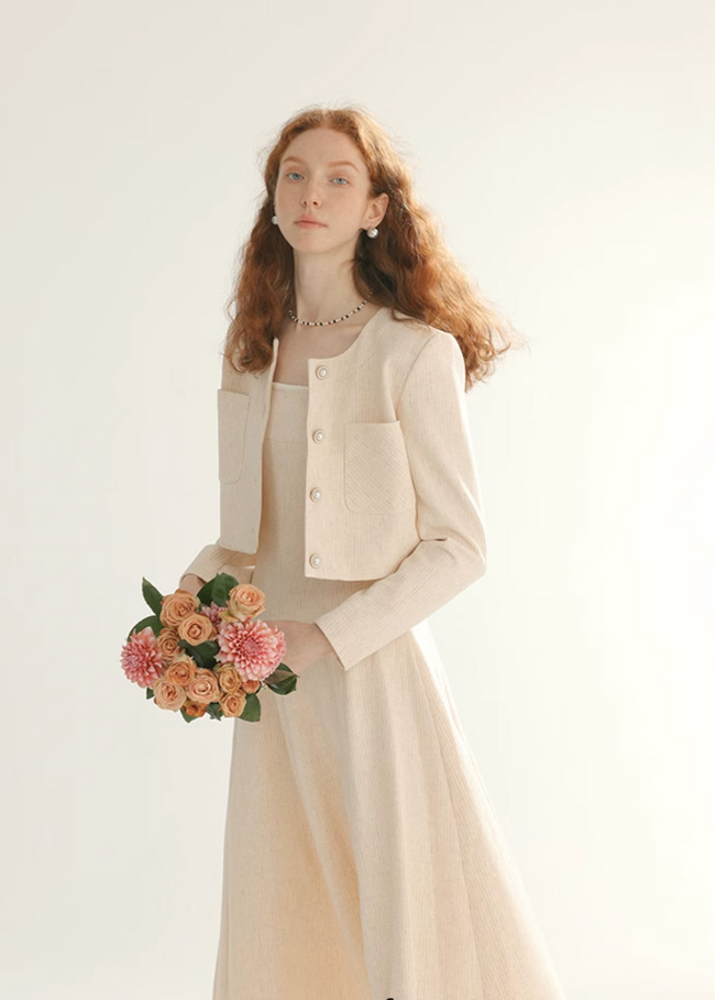 Tailored blazer with satin lapels Hover Image