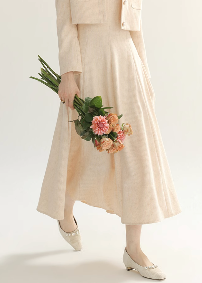 Tailored blazer with satin lapels