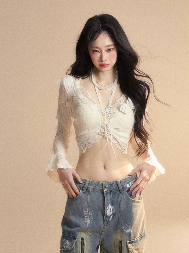 Lace Halter Tee