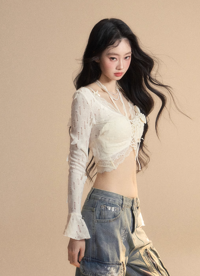 Lace Halter Tee