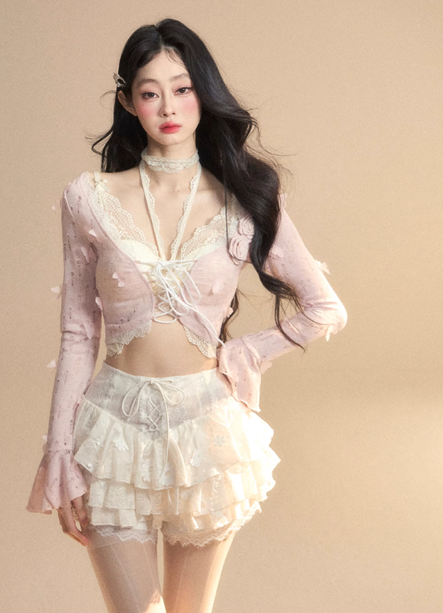 Lace Halter Tee