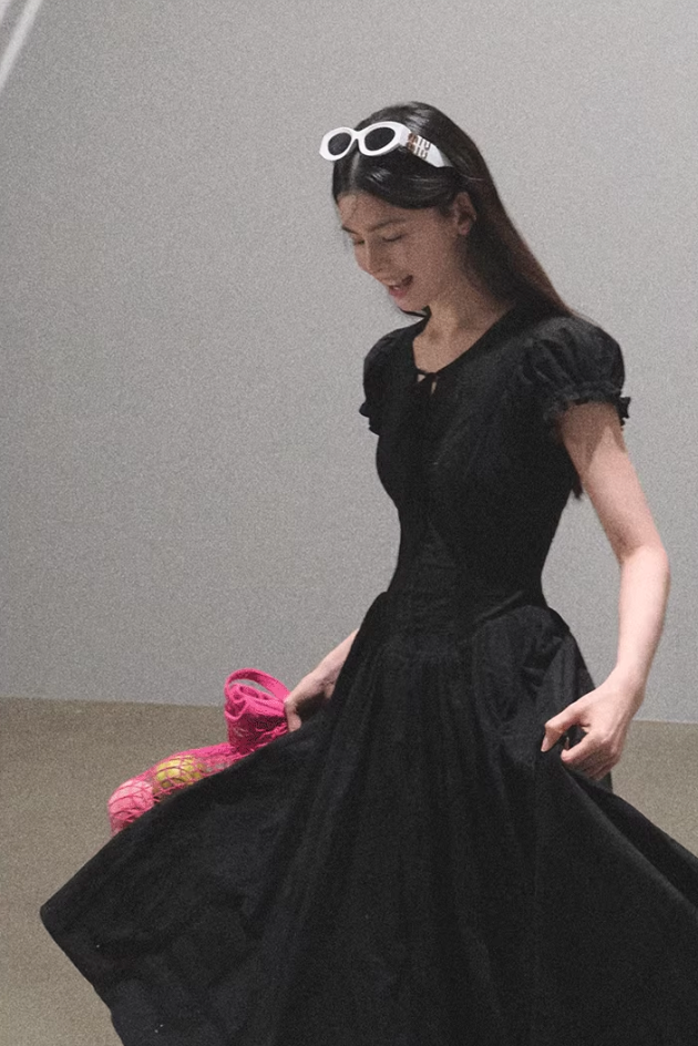 French Embroidered Tea Dress