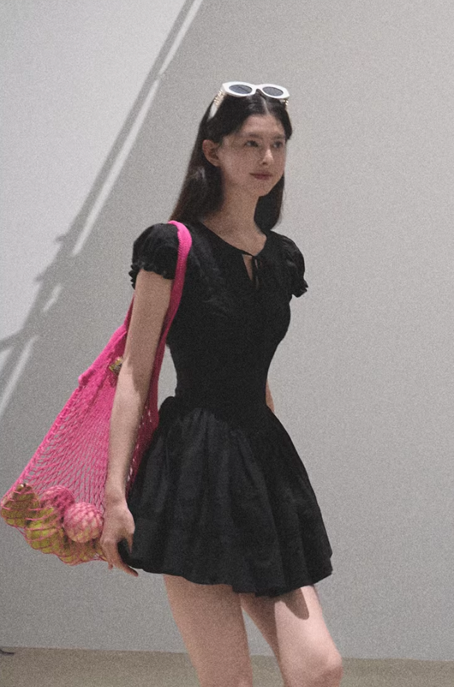 French Embroidered Tea Dress