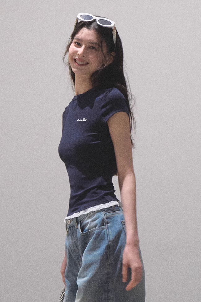 Lace Slim Fit T-shirt